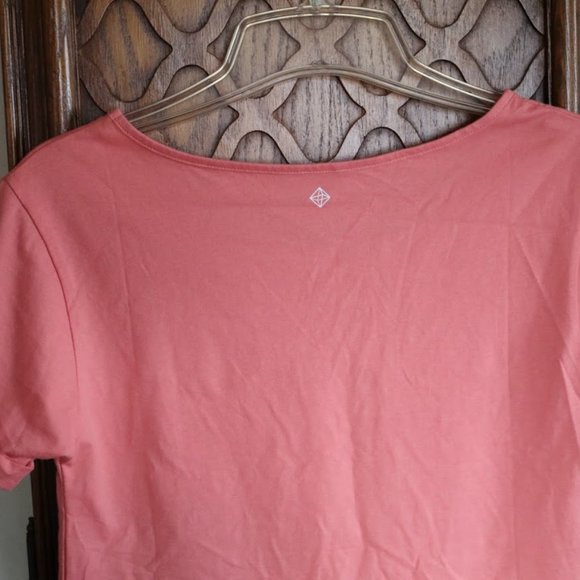 Zuell BALANCE Graphic Crew Neck Tee - Coral, S - Picture 10 of 16